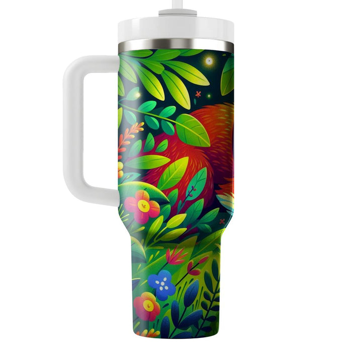 Whimsical Forest Fox  Tumbler Cups