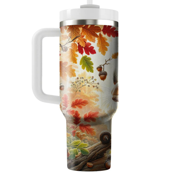 Whimsical Squirrel Play  Tumbler Cups