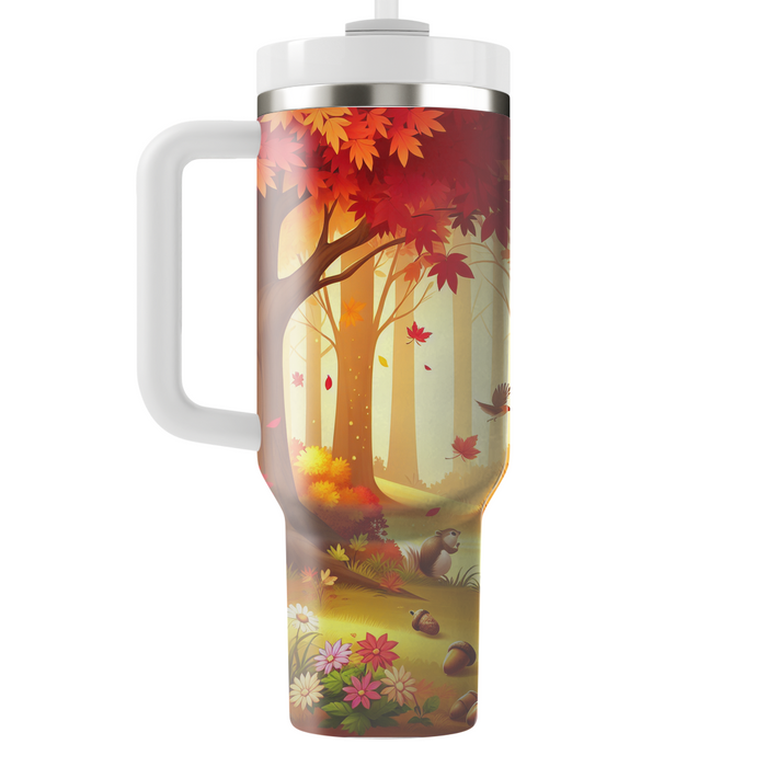 Autumn Woodland Escape  Personalized Tumblers