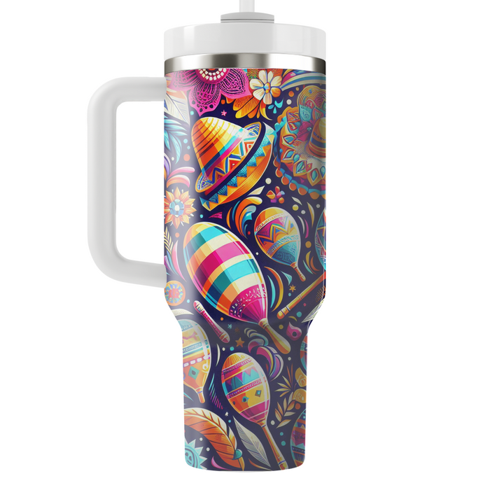 Summer Fiesta Celebration  Tumblers With Lids