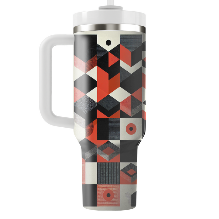 Textured Checkerboard  Insulated Tumblers