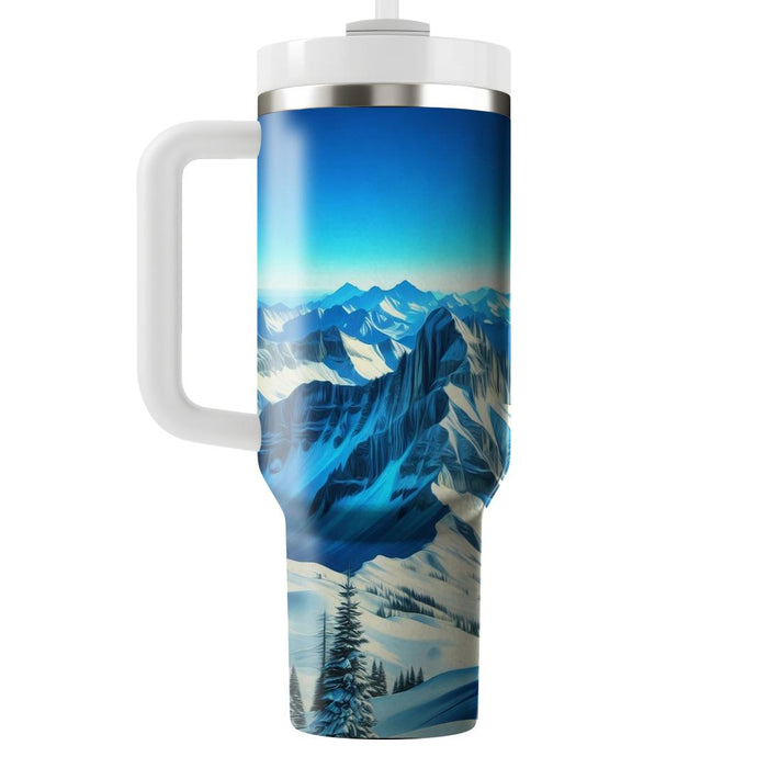 Winter Alpine Adventure  Tumblers With Lids