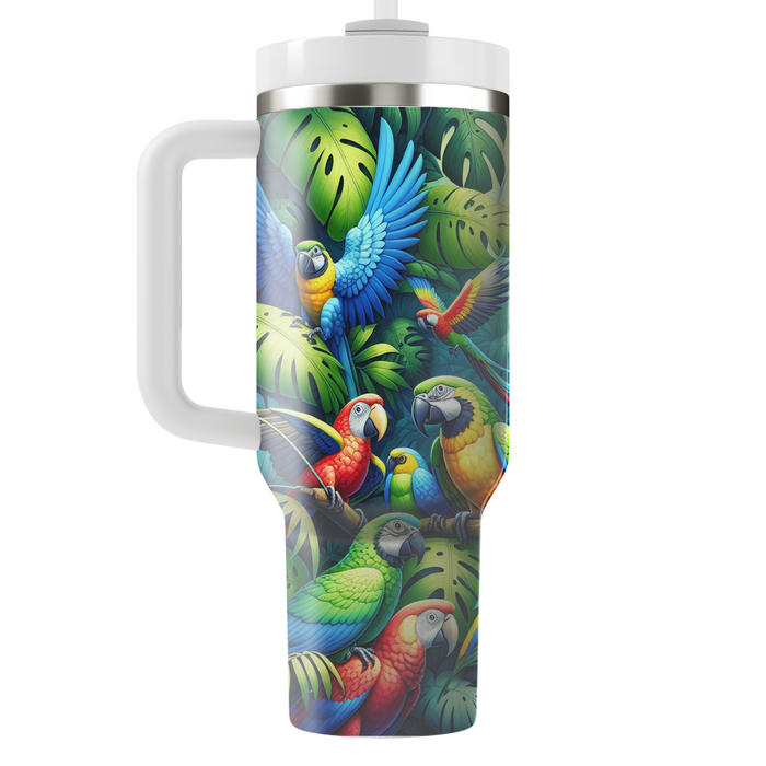 Wild Jungle Parrots  Decorative Tumblers