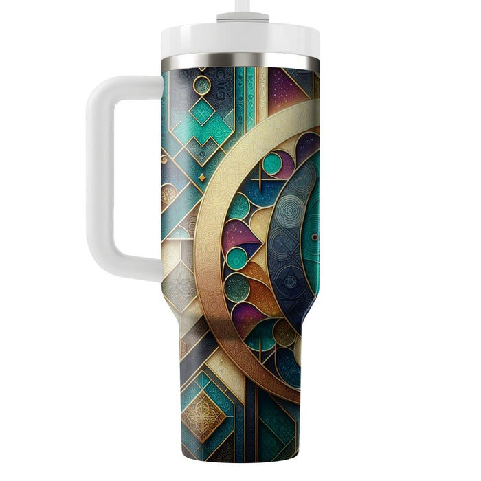 Geometric Shadows - An Abstract Eid Celebration  Tumblers With Lids