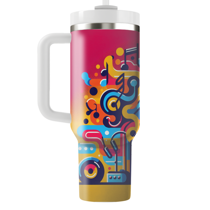 Vibrant Music  Tumblers With Lids