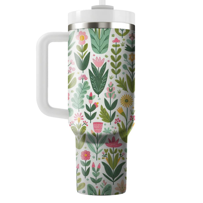 Whimsical Garden Pattern  Insulated Tumblers