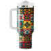 70s Groove Checkerboard  Travel Tumblers