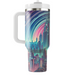 Retro Futuristic Cityscape Insulated Tumblers