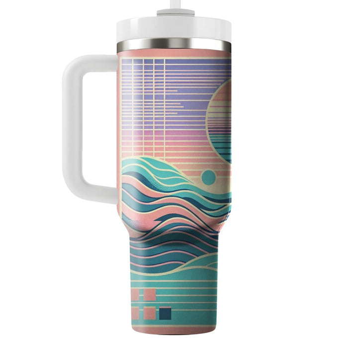 Vaporwave Wave  Custom Tumblers