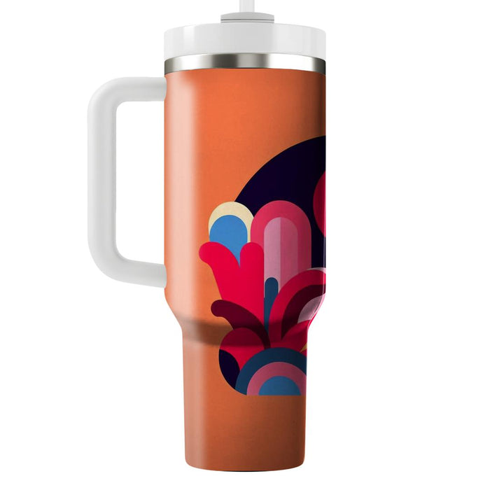 Bright Abstract Petals  Tumbler Cups