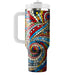 Retro Mosaic Art  Tumbler Cups