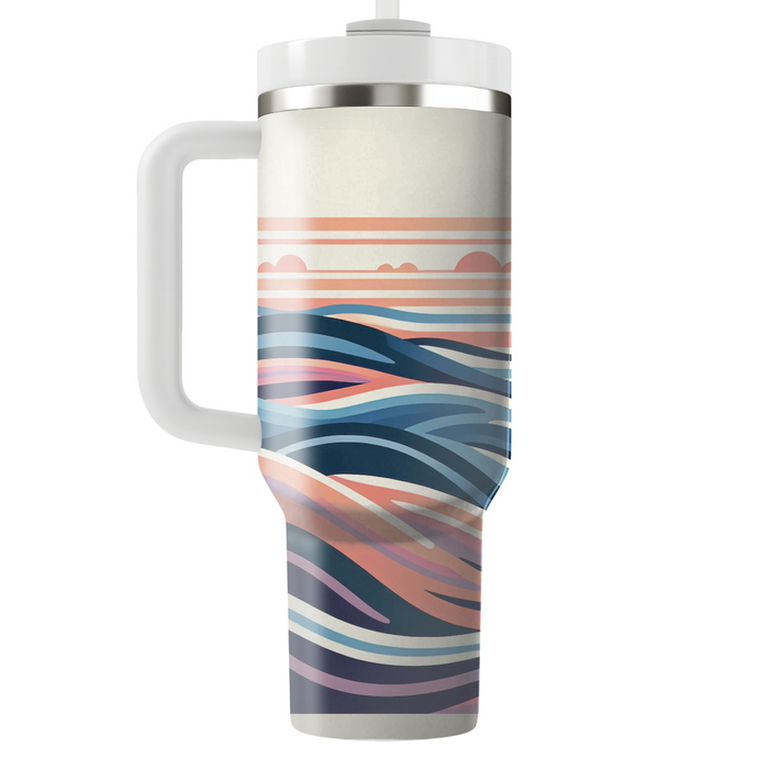 Sunset Waves  Tumblers With Lids