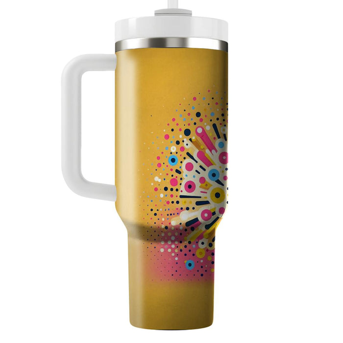 Vibrant Confetti Burst  Tumblers With Lids