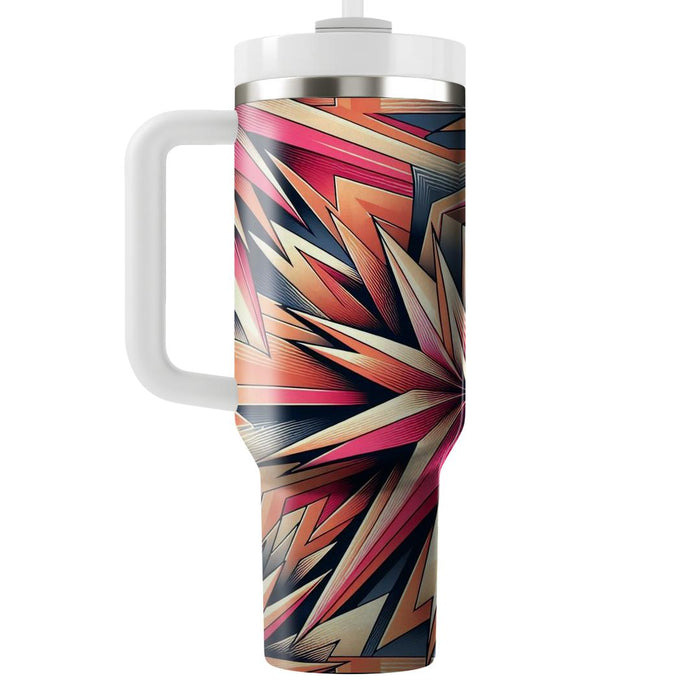 Abstract Starburst Pattern  Personalized Tumblers