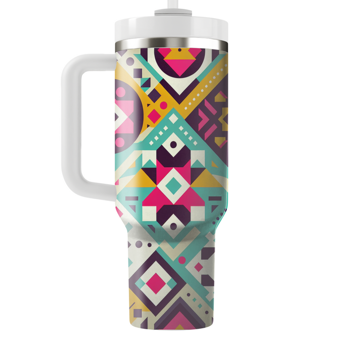 Geometric Blossom Fusion  Custom Tumblers