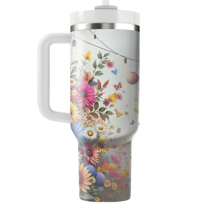 Vibrant Garden Party  Travel Tumblers