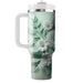 Fresh Mint Floral Fusion  Decorative Tumblers