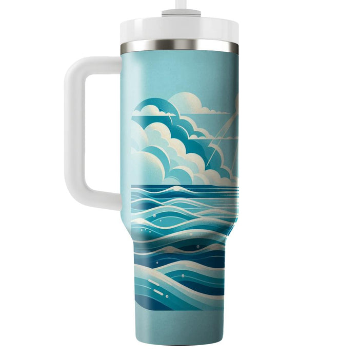 Serene Ocean Breeze  Tumbler Cups