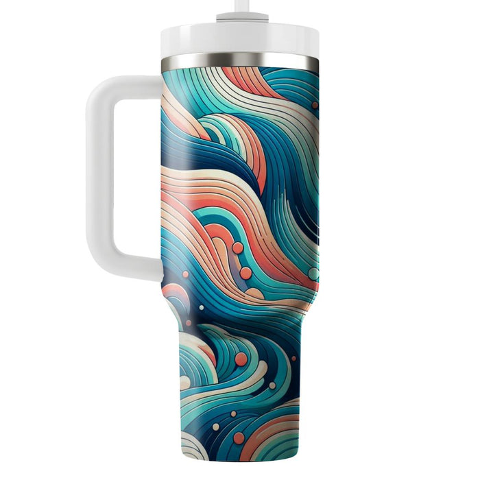 Wave Of Color  Unique Tumblers