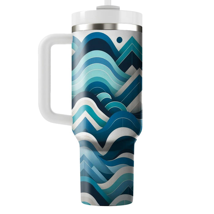 Geometric Wave Form  Tumblers For Gifts