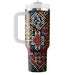 Vibrant Ethnic Lattice  Insulated Tumblers