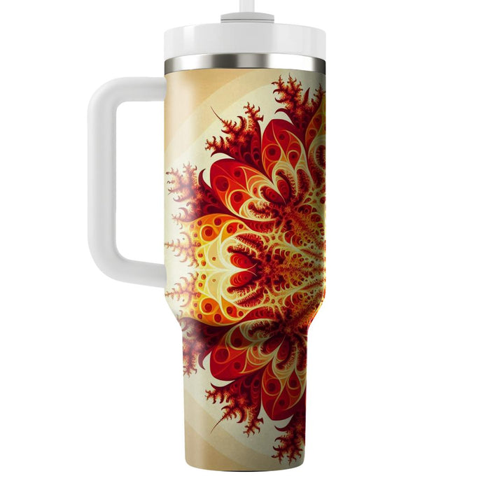 Fractal Flame  Travel Tumblers