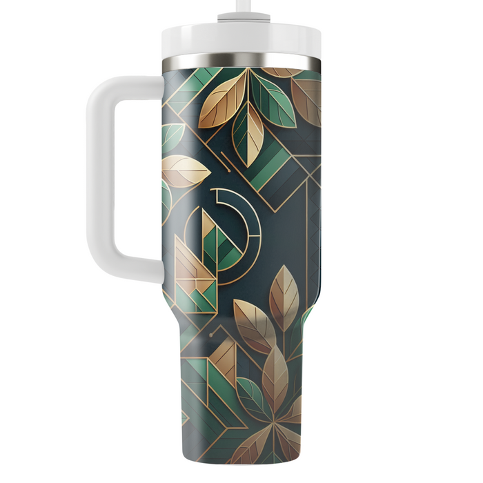 Geometric Leaf Arrangement  Custom Tumblers