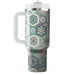 Floral Hexagon Harmony  Travel Tumblers