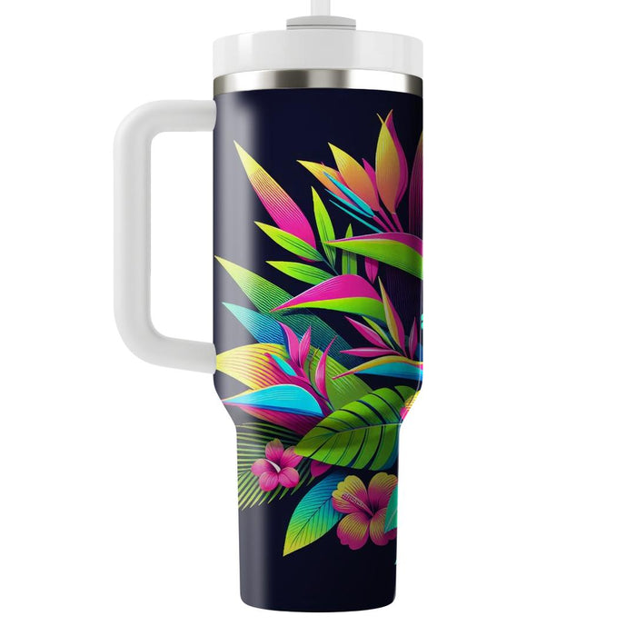 Chic Neon Flora  Tumblers For Gifts