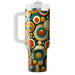 Retro Patterned Circles  Tumblers For Gifts