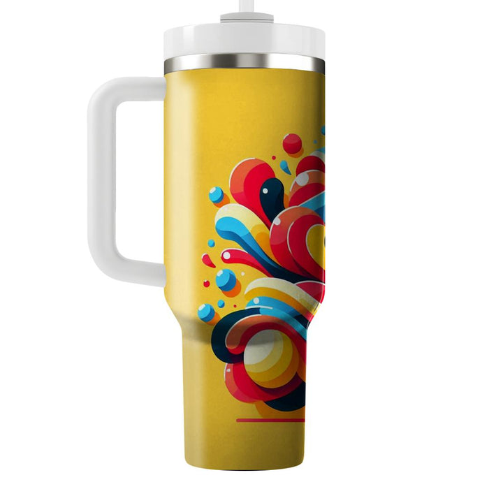 Bold Burst Of Colors  Custom Tumblers