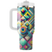 Funky Mosaic Tiles Travel Tumblers