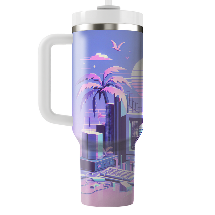 Vaporwave Vibes  Tumbler Cups