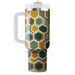 Retro Hexagonal Tile  Personalized Tumblers