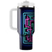 Abstract Neon Lines  Travel Tumblers