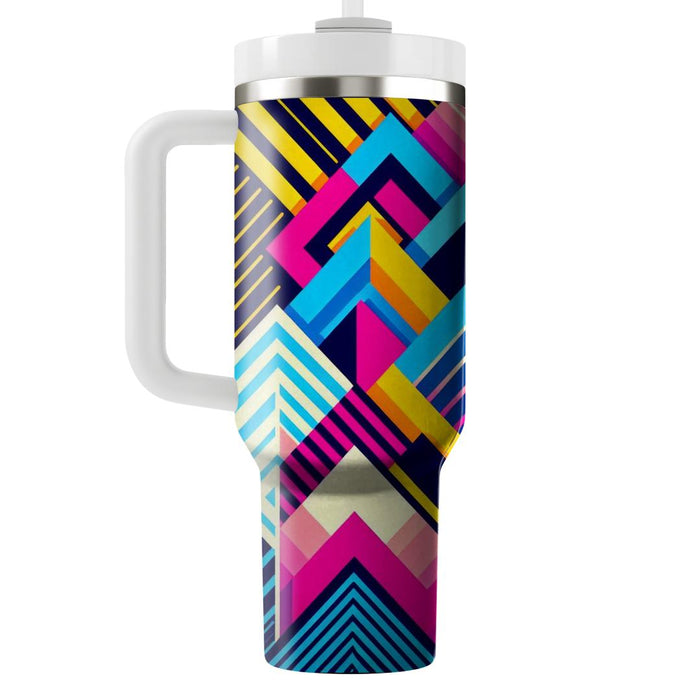 Geometric Vibes  Insulated Tumblers