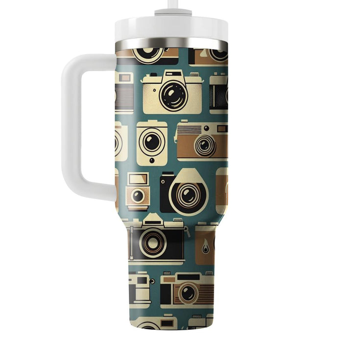 Vintage Camera Charm  Insulated Tumblers