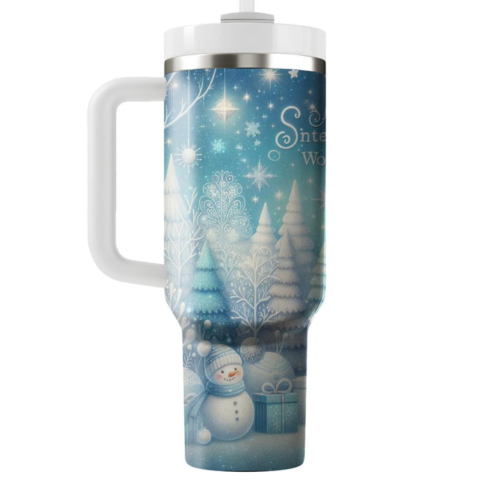 Winter Sparkling Wonderland  Tumblers With Lids