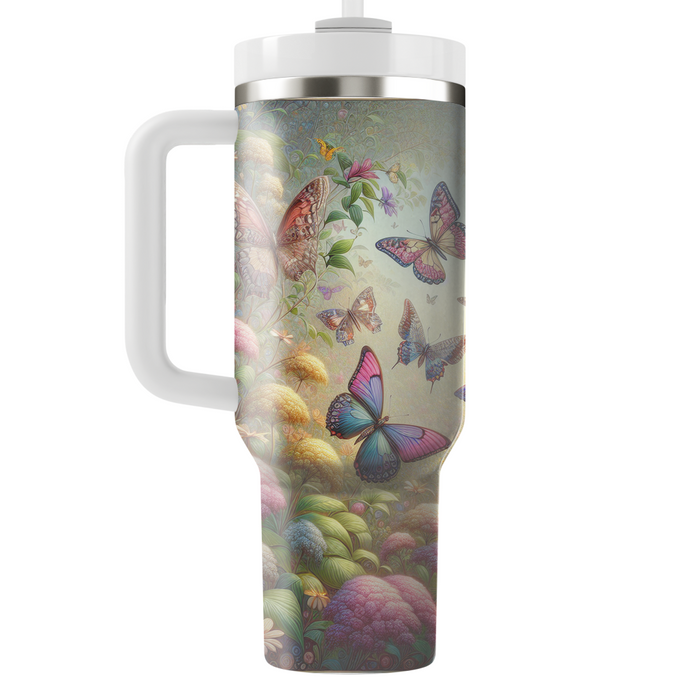 Artistic Butterfly Garden  Tumbler Cups