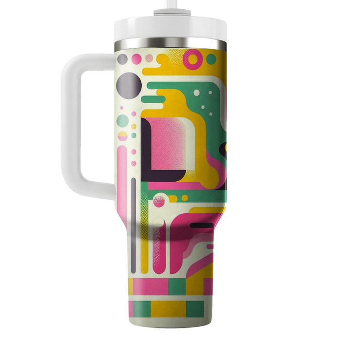 Technicolor Funk  Tumblers With Lids