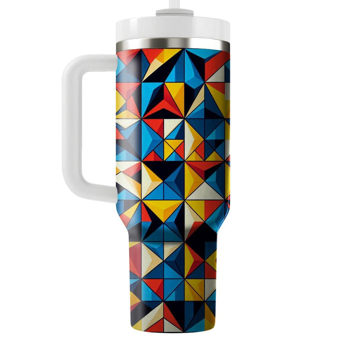 Angular Mosaic Pattern  Insulated Tumblers