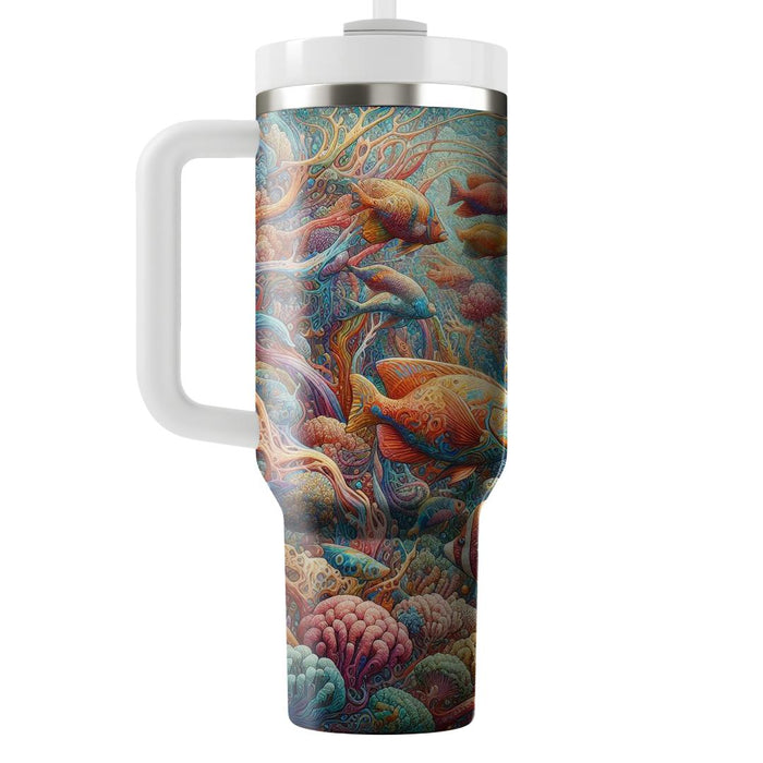 Vivid Tropical Fish  Tumbler Cups