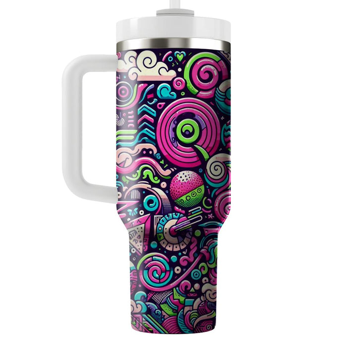 Funky Doodle Explosion  Tumblers For Gifts