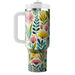 Sunny Meadow Pattern  Tumblers With Lids