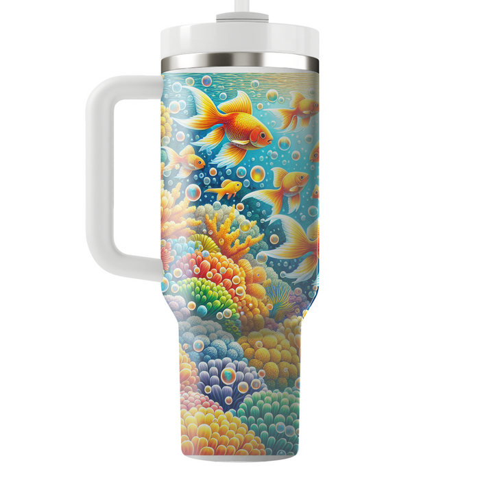 Bubbly Goldfish Dreams  Decorative Tumblers