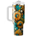 Vibrant Floral Sunshine  Tumbler Cups