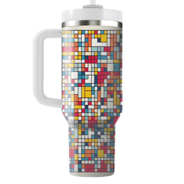 Vibrant Mosaic Tiles  Unique Tumblers