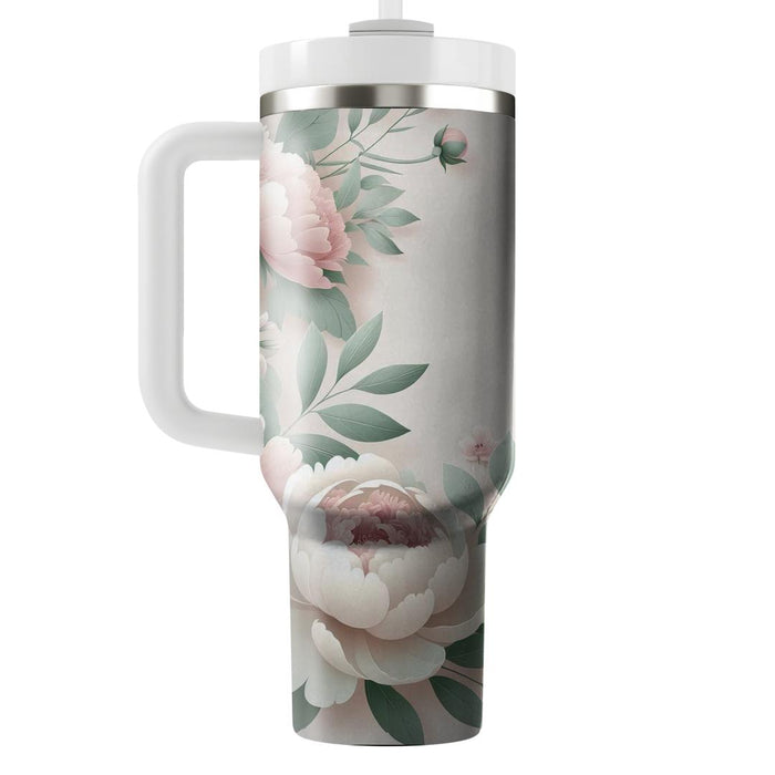 Blush Peony Garden  Unique Tumblers