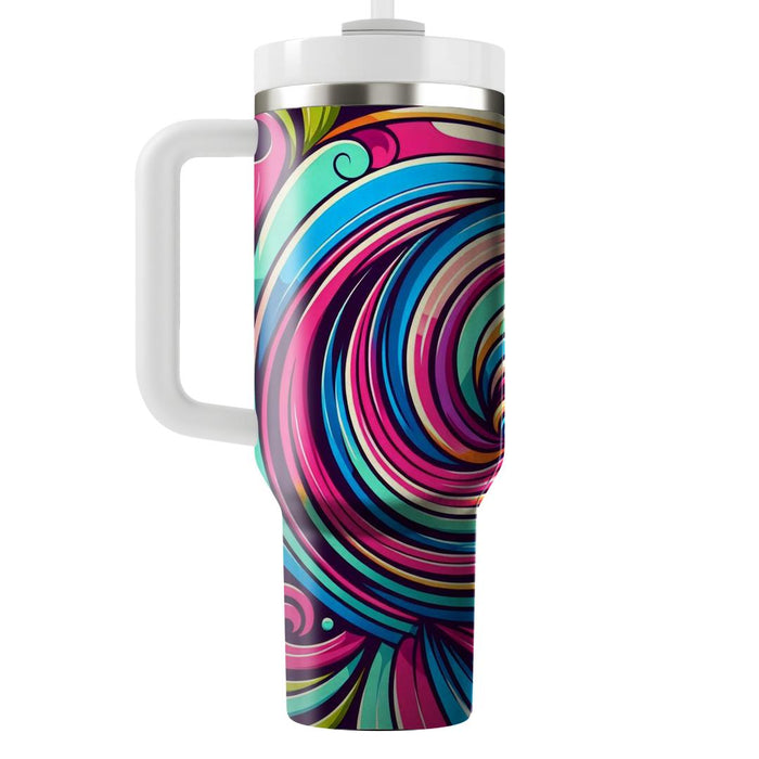 Artistic Spiral Whirl  Tumblers For Gifts