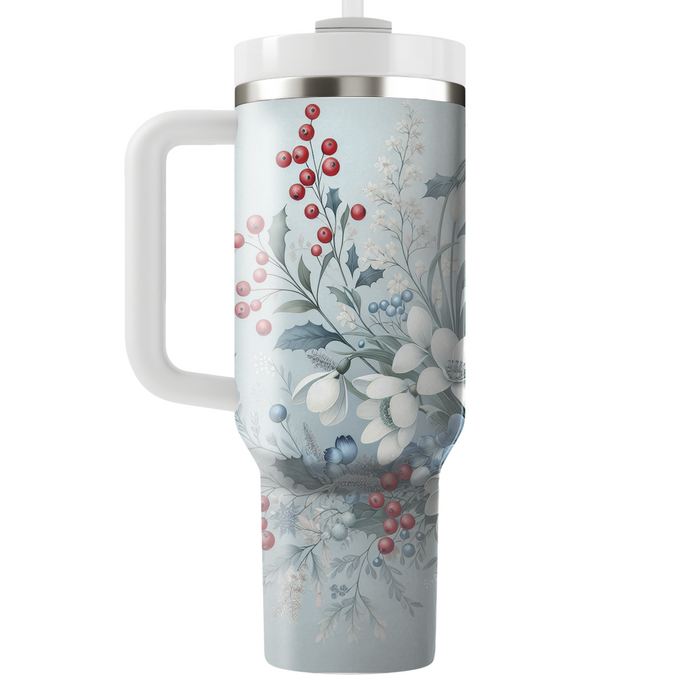 Winter Wonderland Floral  Tumblers For Gifts